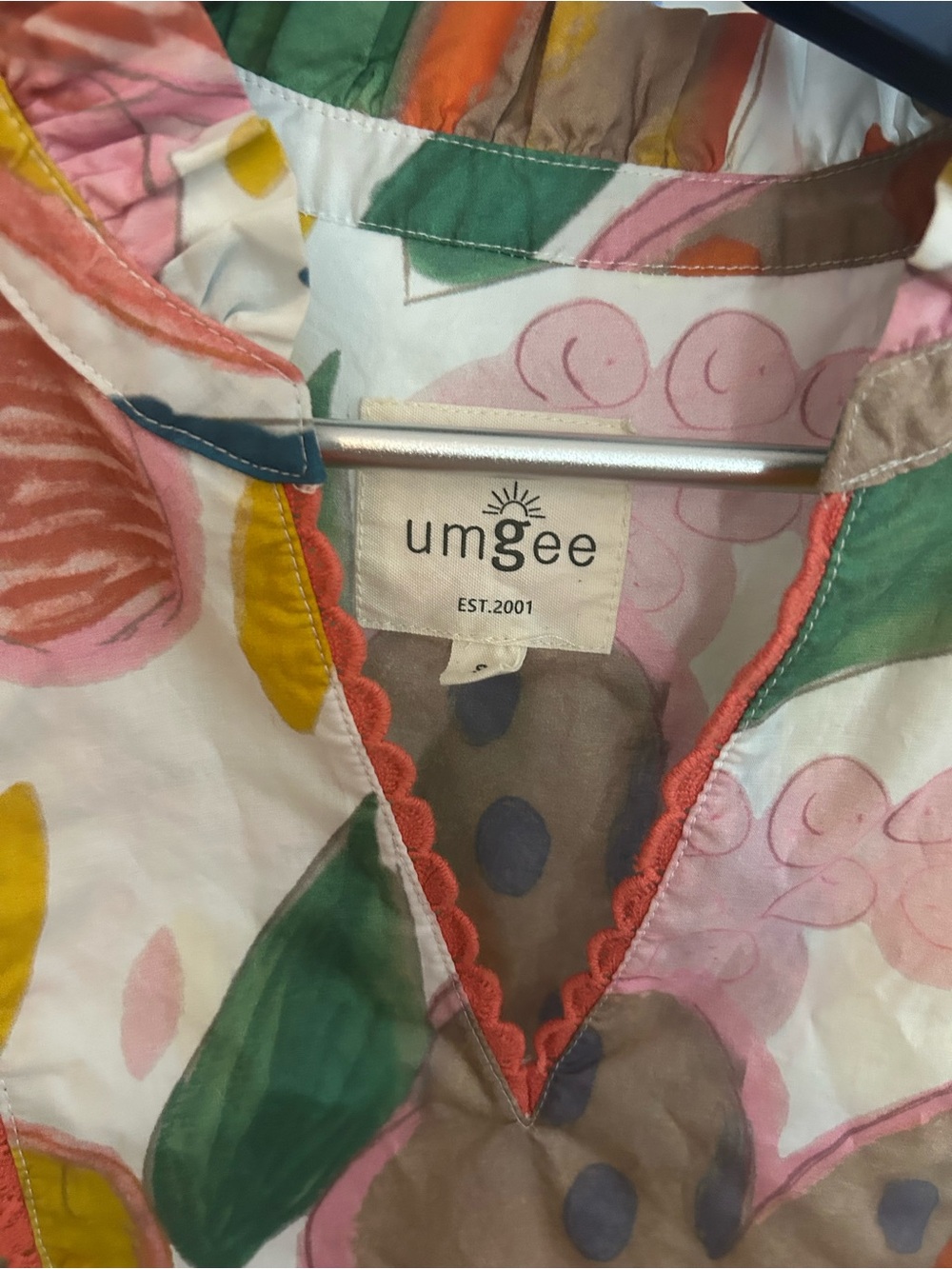 Umgee Multicolor Floral Flutter-Sleeve Dress - Picture 2 of 11